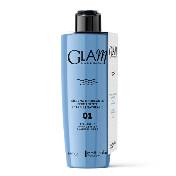 Перманентная биозавивка №1 для натуральных волос GLAM WAVING SYSTEM, 250 мл